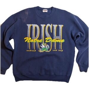 Vintage Team Edition Apparel Notre Dame Fightin' Irish Crewneck Sweatshirt Sz L